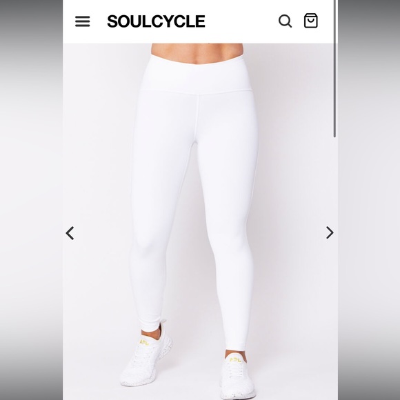 SoulCycle Lululemon Train Times Vegas Tights, White, Size 2 - Picture 3 of 3